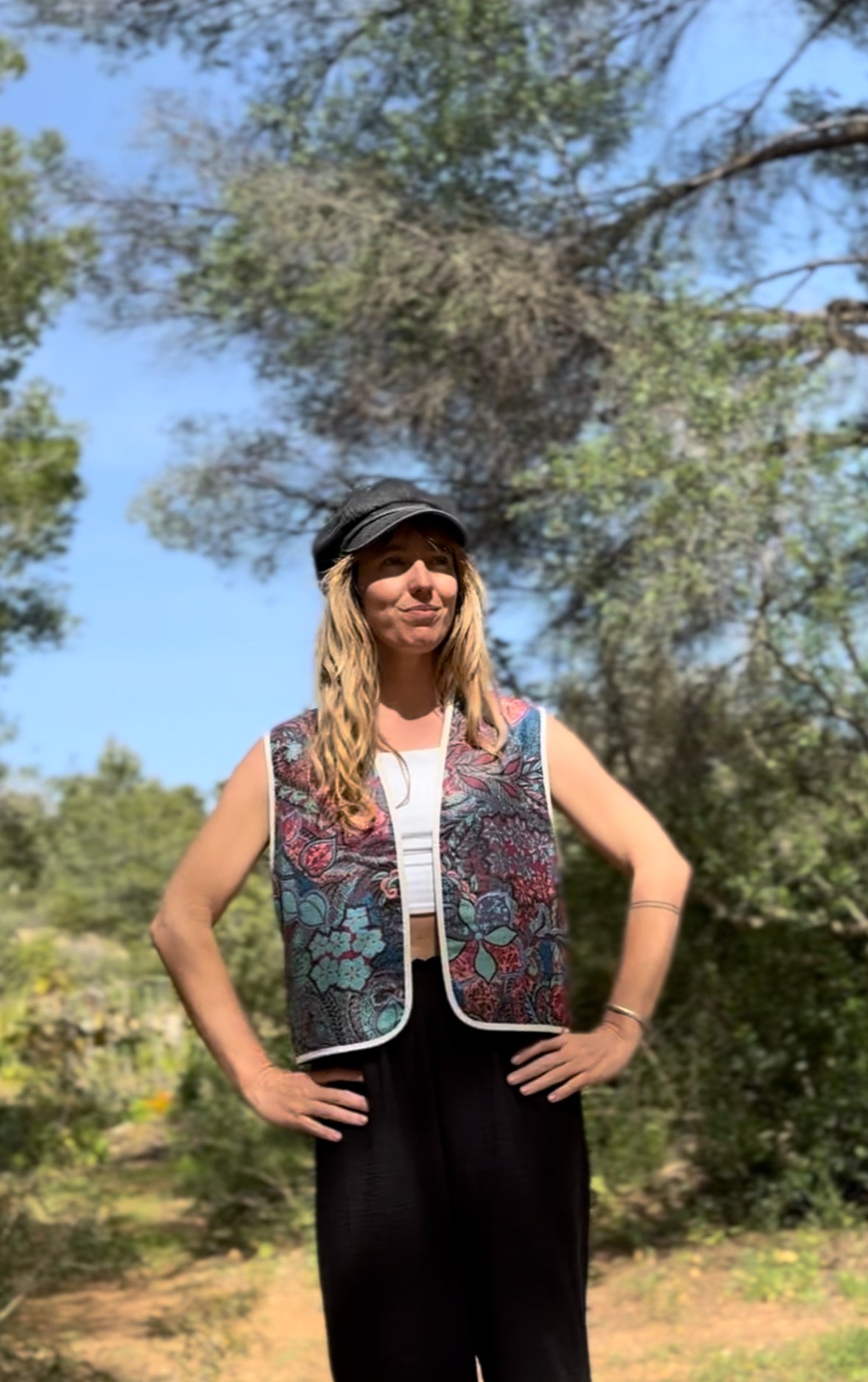 The Dreamer reversible waistcoat • Blue dreams